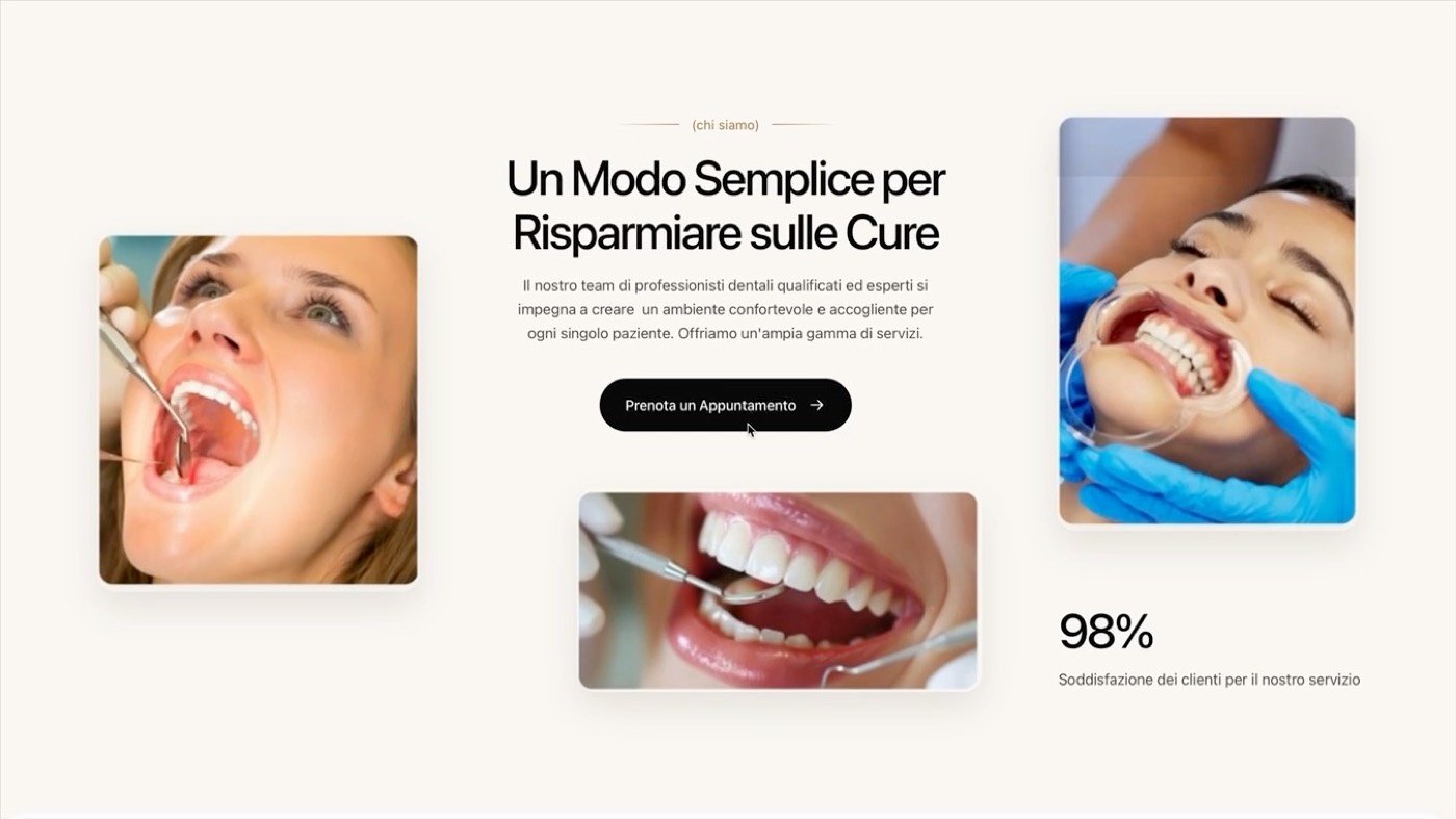 Sito web realizzato per uno studio dentistico