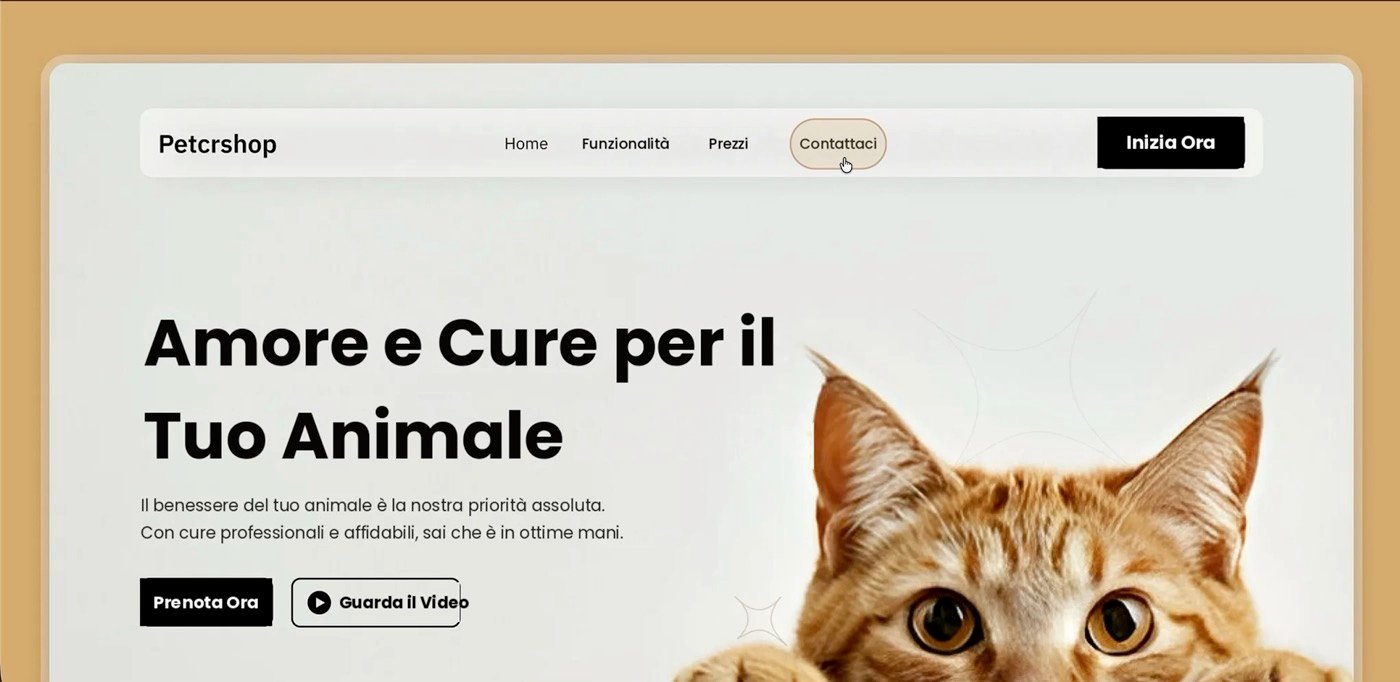 Sito web realizzato per un servizio di toelettatura per animali